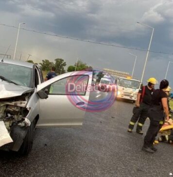 Violento choque en ruta 9: escape de gas y un menor herido