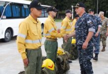 Desde Zárate la Armada Argentina desplegó brigadistas forestales a Esquel
