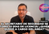 El Secretario de Seguridad se tomó 22 días de licencia: ¿Quién quedó a cargo del área?