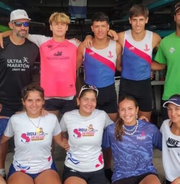Representantes del Club Náutico de Zárate representarán a la Argentina en el Campeonato Sudamericano de Remo