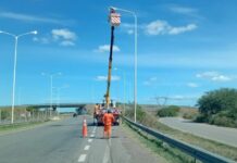 Continúan las tareas de mantenimiento en la Autovía del Mercosur
