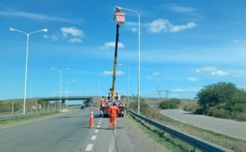 Continúan las tareas de mantenimiento en la Autovía del Mercosur