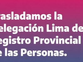 Trasladan la delegación del Registro Provincial de las Personas en la Ciudad de Lima