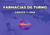 Farmacias de turno en Zárate y Lima: Jueves 16/04/2026