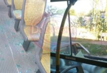 Nuevo ataque a piedrazos contra un colectivo del SIT