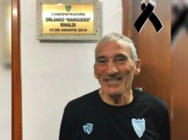 Dolor en Defensores Unidos por el fallecimiento de Orlando Rinaldi, histórico colaborador del Club