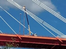 Realizaron el mantenimiento de la iluminación del complejo Zárate-Brazo Largo