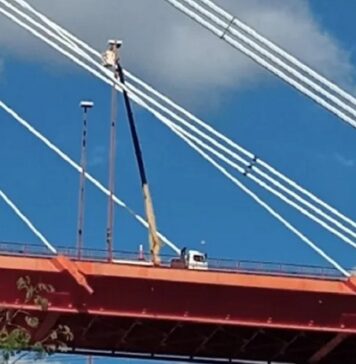 Realizaron el mantenimiento de la iluminación del complejo Zárate-Brazo Largo