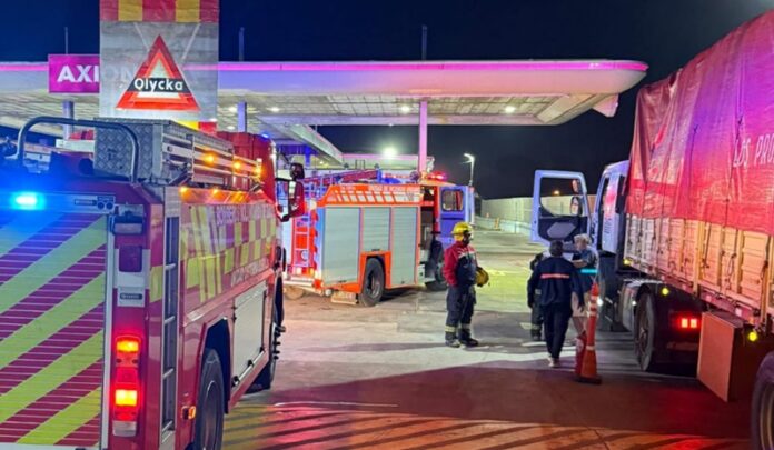 incendio de camion axion