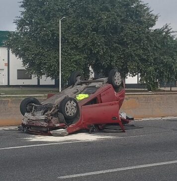 Vuelco y choque en Panamericana: cuatro heridos