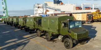 Las primeras unidades entregadas del Unimog U4000 serán exhibidas en el 216° Aniversario de la creación del Ejército Argentino