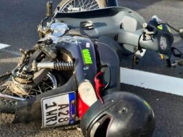 Un motociclista murió tras ser impactado por un colectivo en la ruta 9