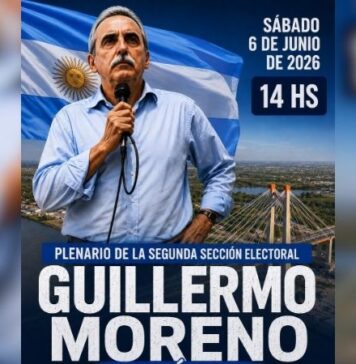 Guillermo Moreno visita Zárate para encabezar un plenario de la Segunda Sección Electoral