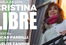 Convocan a participar de la charla abierta “Cristina Libre”