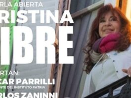 Convocan a participar de la charla abierta “Cristina Libre”